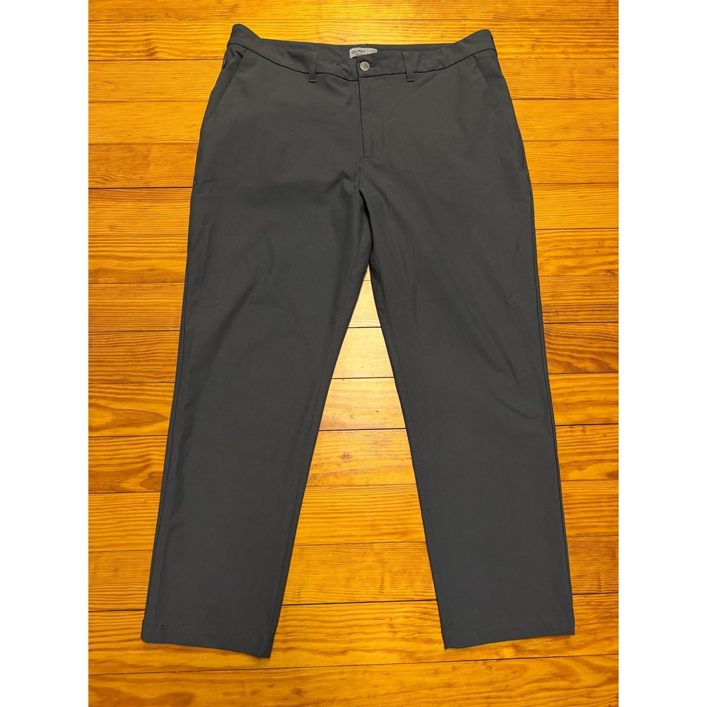 VRST Athletic Men's Performance Golf Pants Gray 38x30 Stretch Slash Pocket